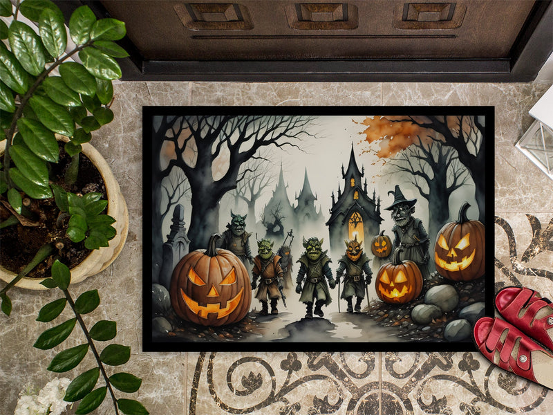 Orcs Spooky Halloween Doormat 18x27