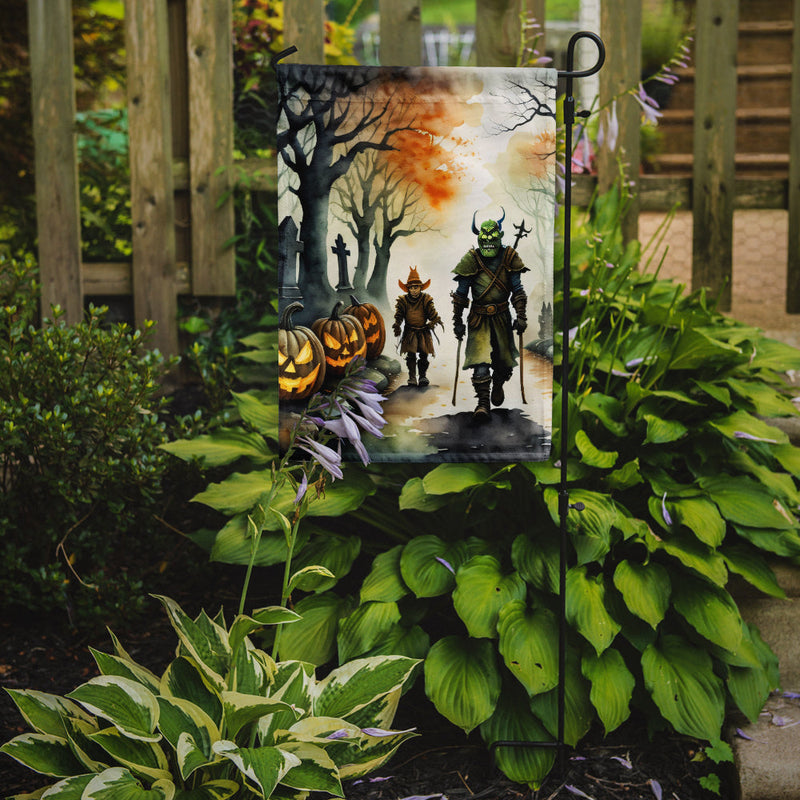 Orcs Spooky Halloween Garden Flag – Outdoor Decorative Yard Flag