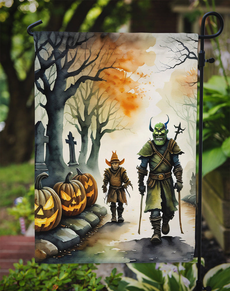 Orcs Spooky Halloween Garden Flag – Outdoor Decorative Yard Flag