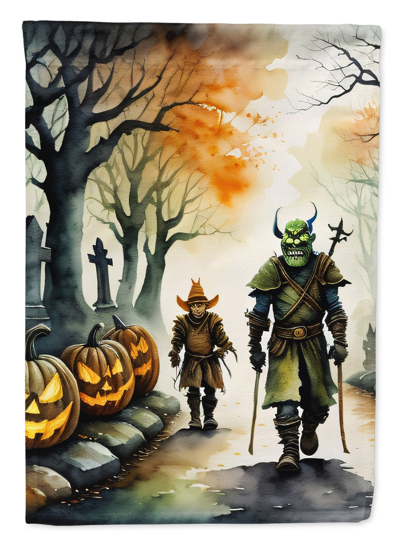 Orcs Spooky Halloween Garden Flag – Outdoor Decorative Yard Flag