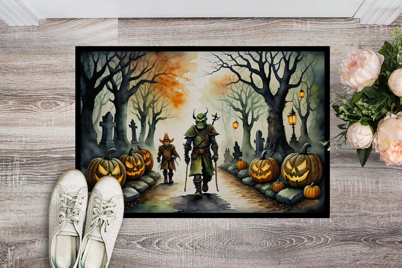 Orcs Spooky Halloween Indoor or Outdoor Mat 24x36