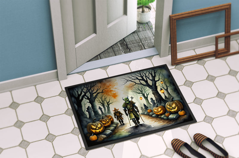 Orcs Spooky Halloween Indoor or Outdoor Mat 24x36