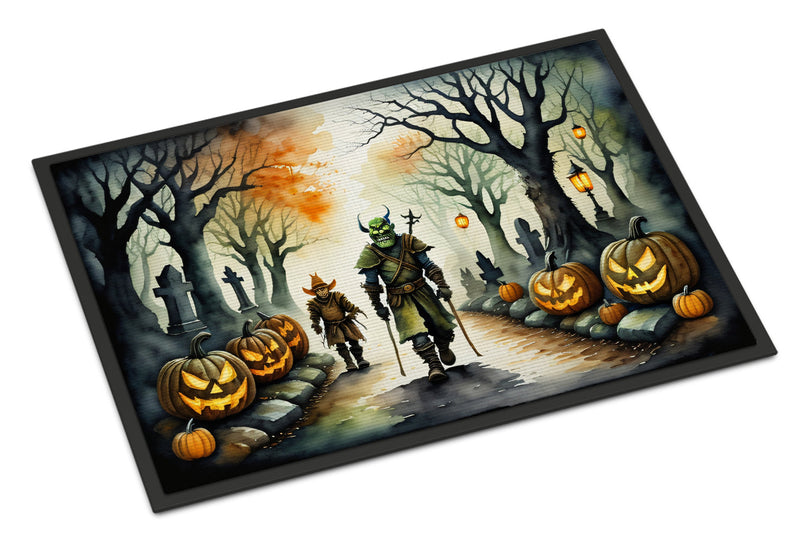 Orcs Spooky Halloween Indoor or Outdoor Mat 24x36