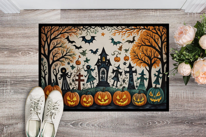 Papel Picado Skeletons Spooky Halloween Indoor or Outdoor Mat 24x36