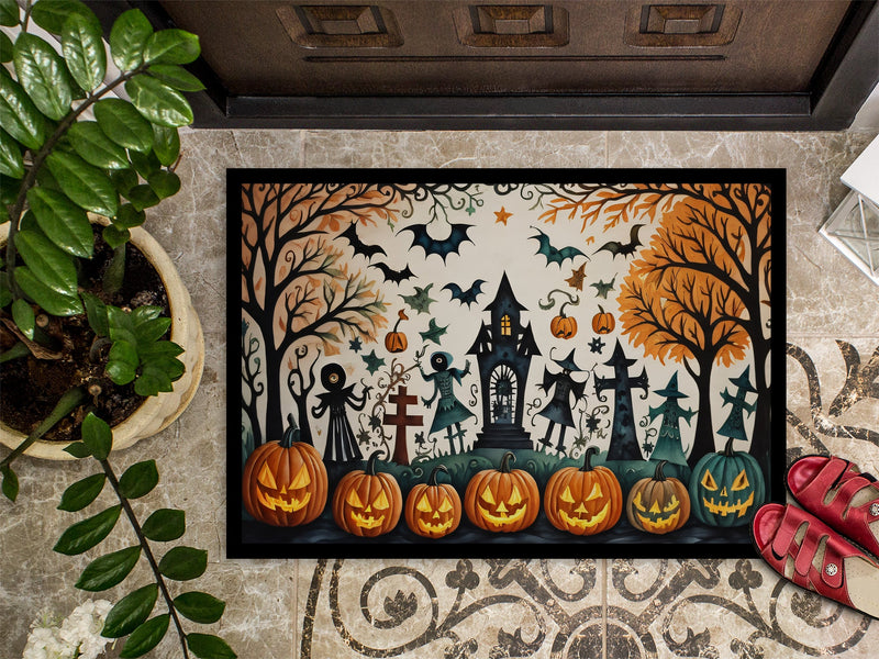 Papel Picado Skeletons Spooky Halloween Indoor or Outdoor Mat 24x36