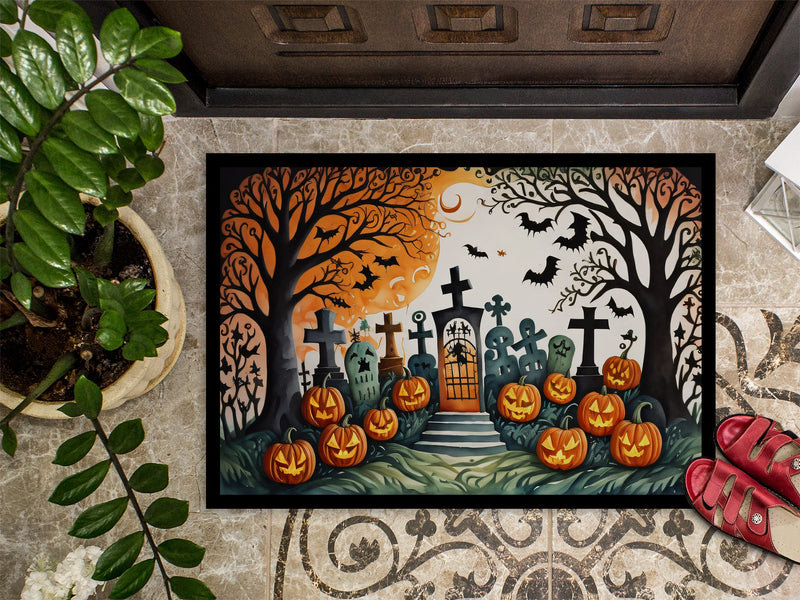 Papel Picado Skeletons Spooky Halloween Indoor or Outdoor Mat 24x36