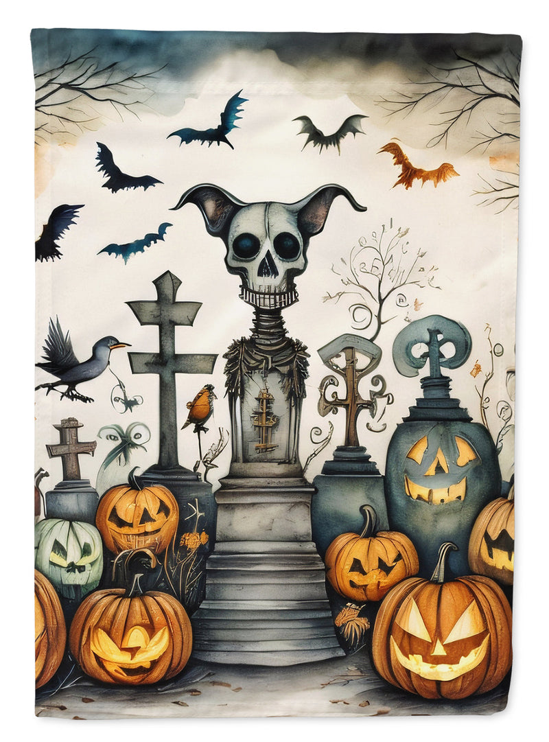 Pet Cemetery Spooky Halloween House Flag