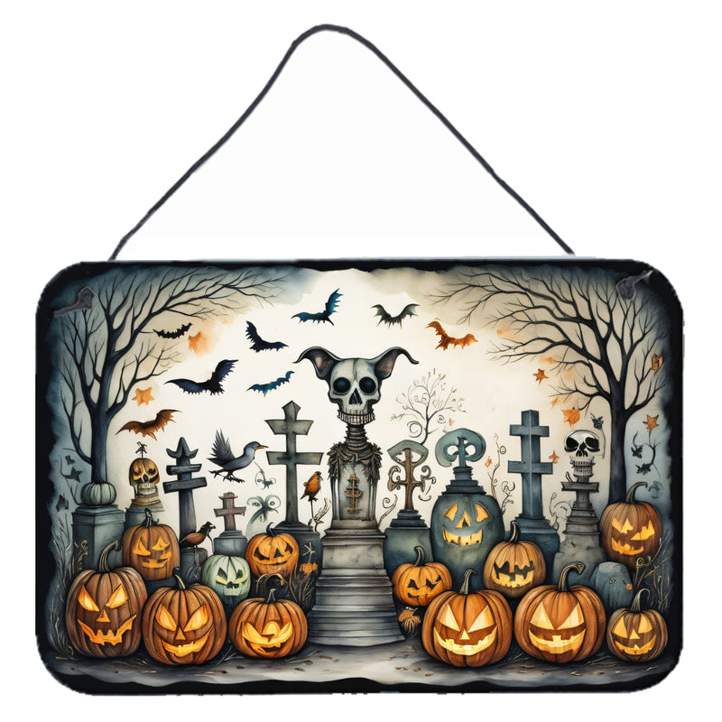 Pet Cemetery Spooky Halloween Wall or Door Hanging Prints