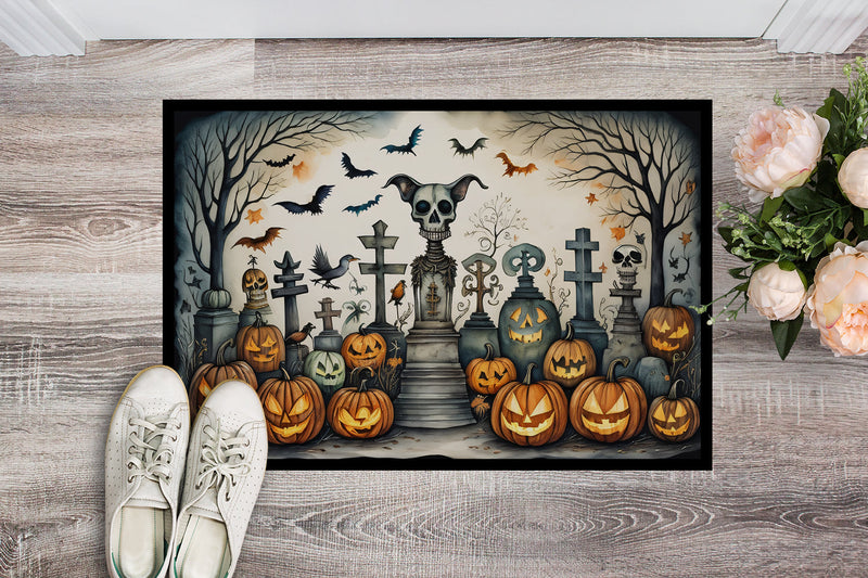 Pet Cemetery Spooky Halloween Doormat 18x27