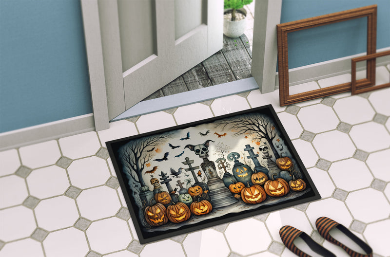 Pet Cemetery Spooky Halloween Doormat 18x27