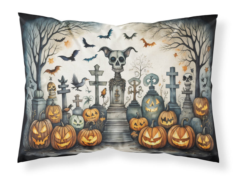 Pet Cemetery Spooky Halloween Fabric Standard Pillowcase