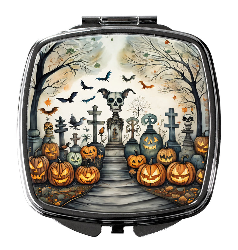 Pet Cemetery Spooky Halloween Compact Mirror