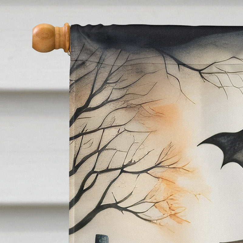 Pet Cemetery Spooky Halloween House Flag