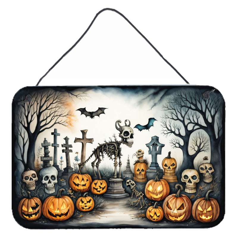 Pet Cemetery Spooky Halloween Wall or Door Hanging Prints