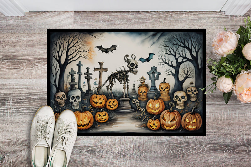 Pet Cemetery Spooky Halloween Doormat 18x27