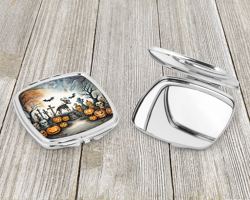 Pet Cemetery Spooky Halloween Compact Mirror