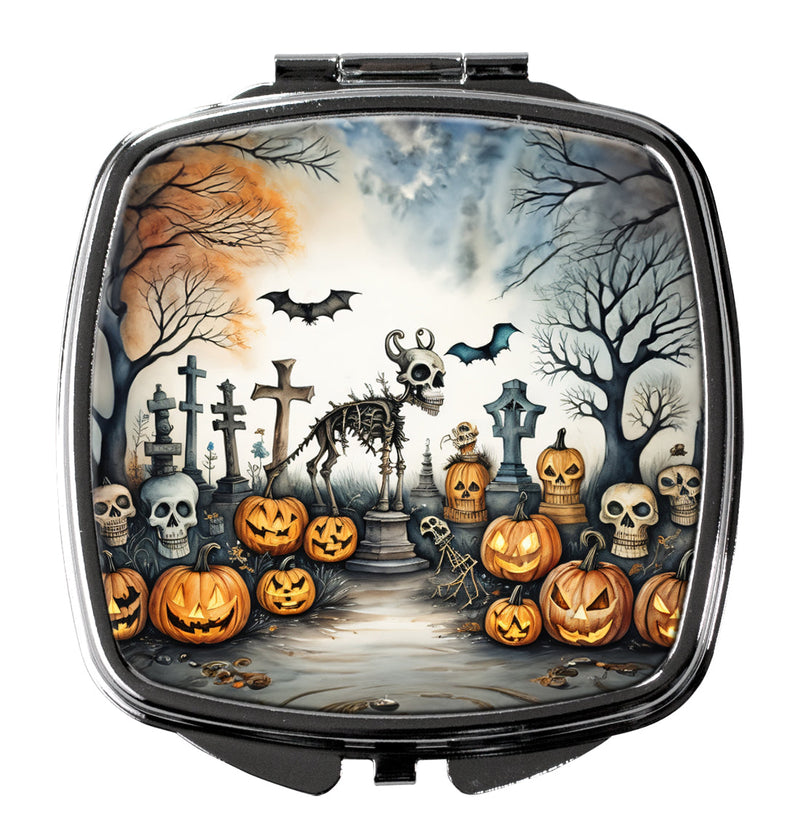 Pet Cemetery Spooky Halloween Compact Mirror