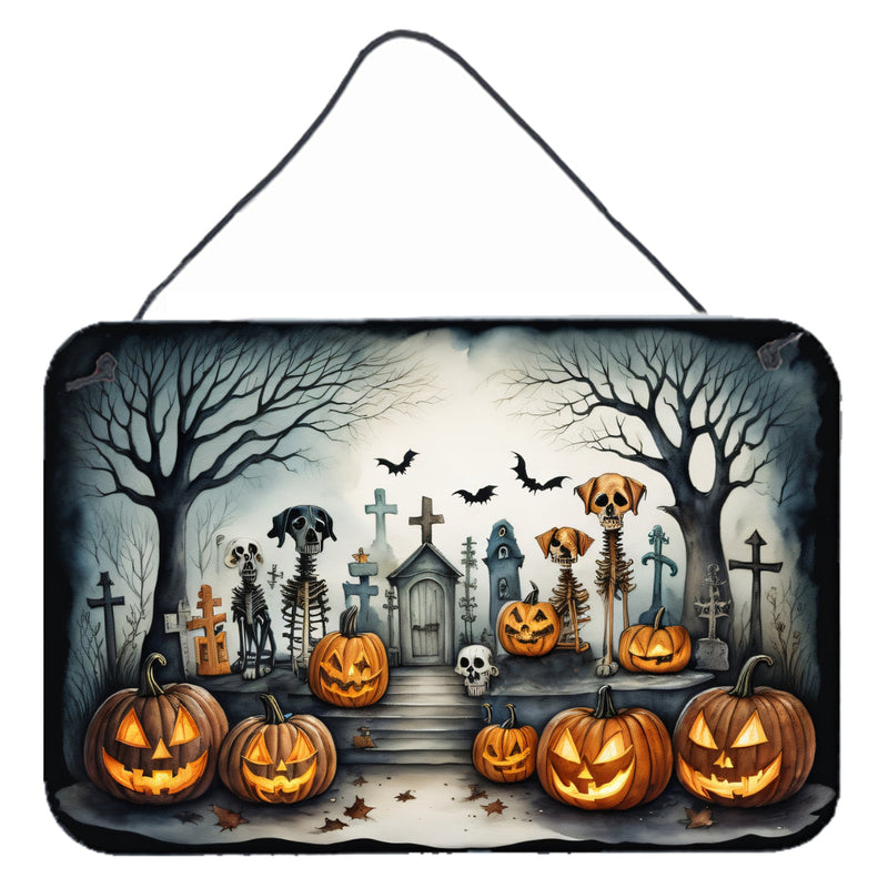 Pet Cemetery Spooky Halloween Wall or Door Hanging Prints