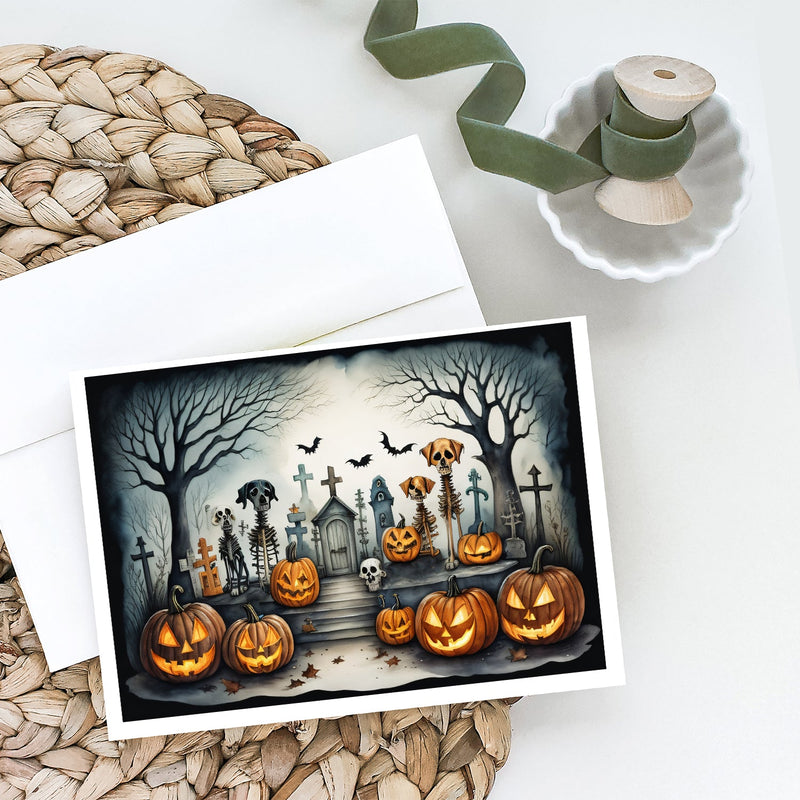 Pet Cemetery Spooky Halloween Greeting Cards and Envelopes Pack of 8