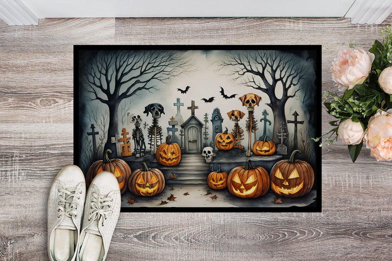 Pet Cemetery Spooky Halloween Indoor or Outdoor Mat 24x36