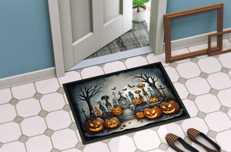 Pet Cemetery Spooky Halloween Indoor or Outdoor Mat 24x36