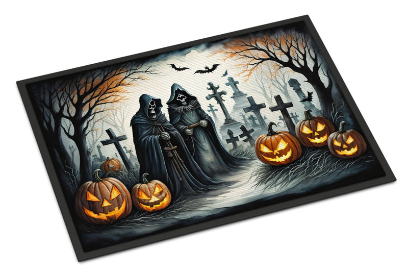 The Grim Reaper Spooky Halloween Indoor or Outdoor Mat 24x36