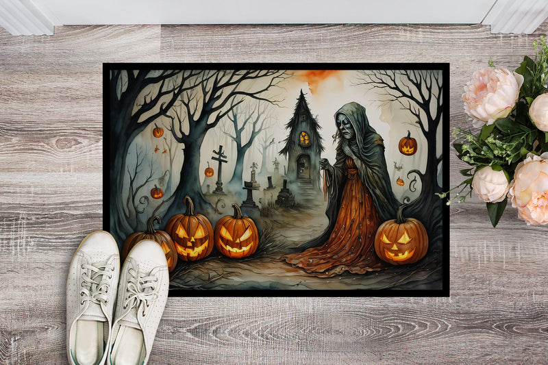 The Weeping Woman Spooky Halloween Indoor or Outdoor Mat 24x36