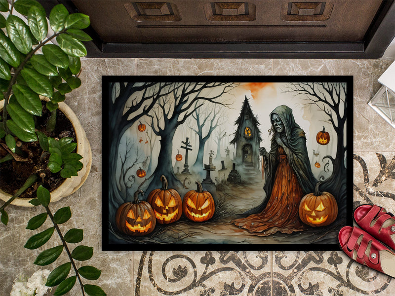 The Weeping Woman Spooky Halloween Indoor or Outdoor Mat 24x36