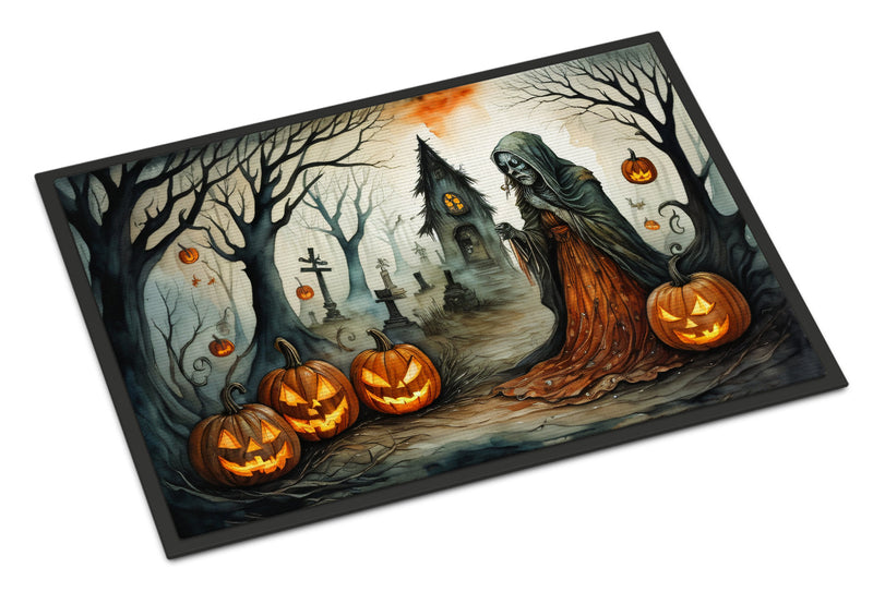 The Weeping Woman Spooky Halloween Indoor or Outdoor Mat 24x36