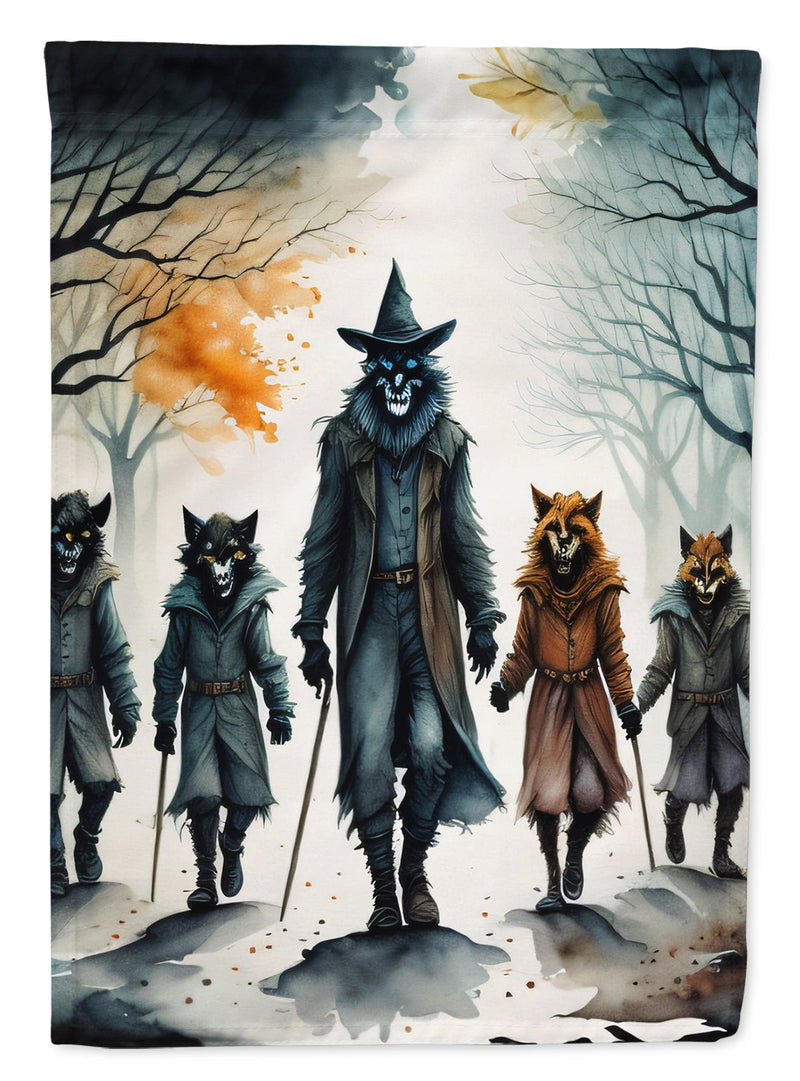 Werewolves Spooky Halloween Garden Flag – Outdoor Decorative Yard Flag