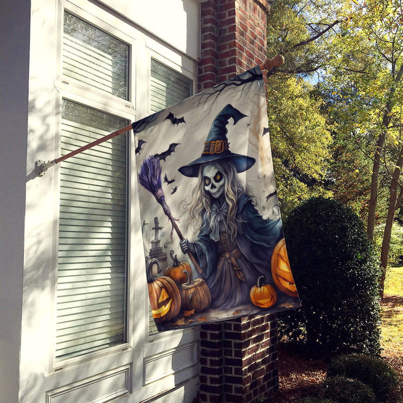 Witch Spooky Halloween House Flag