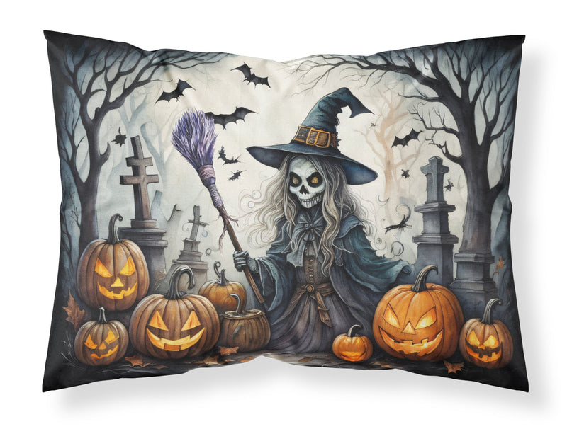 Witch Spooky Halloween Fabric Standard Pillowcase