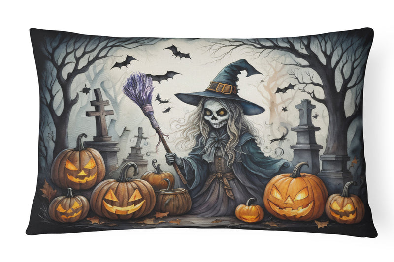 Witch Spooky Halloween Fabric Decorative Pillow