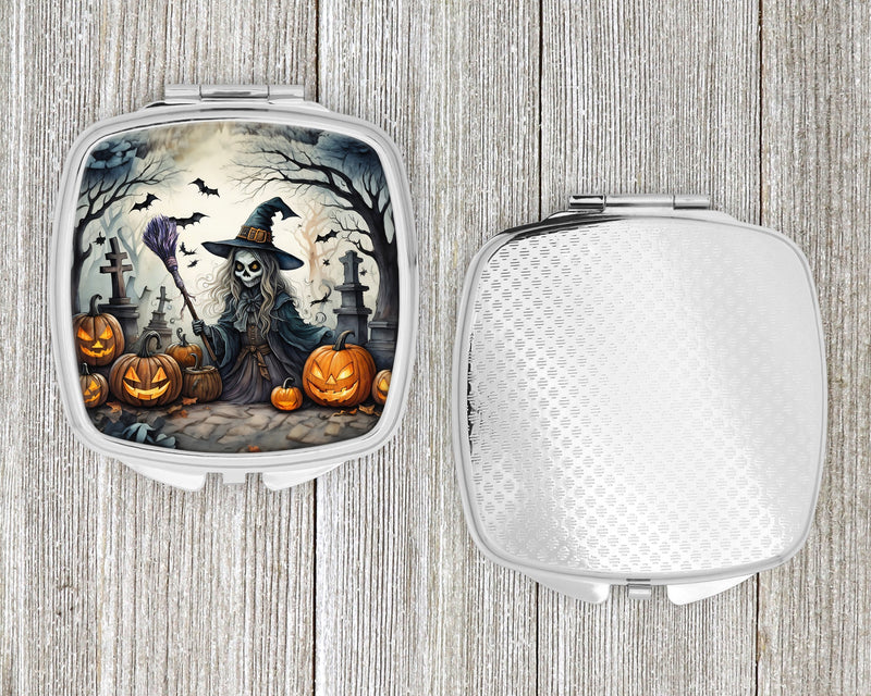 Witch Spooky Halloween Compact Mirror