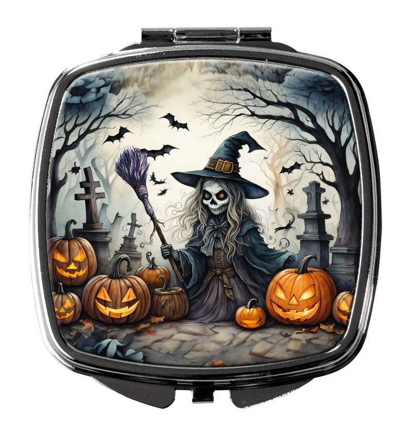 Witch Spooky Halloween Compact Mirror