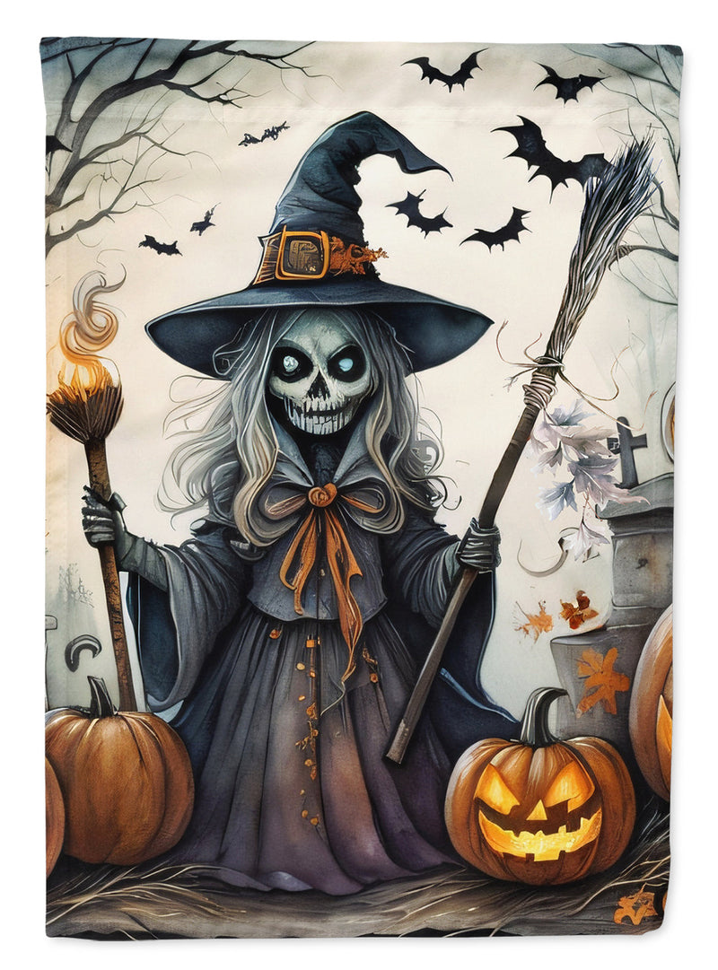 Witch Spooky Halloween House Flag