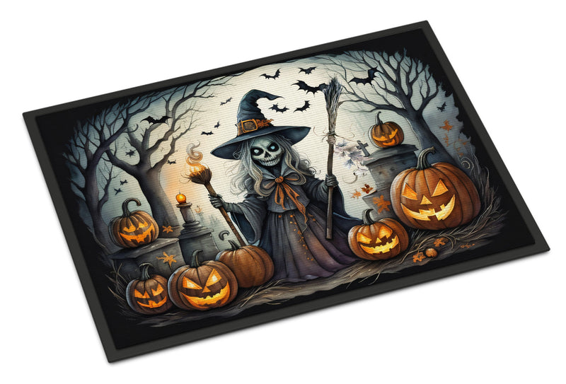 Witch Spooky Halloween Doormat 18x27