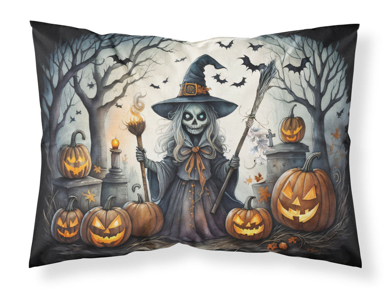 Witch Spooky Halloween Fabric Standard Pillowcase