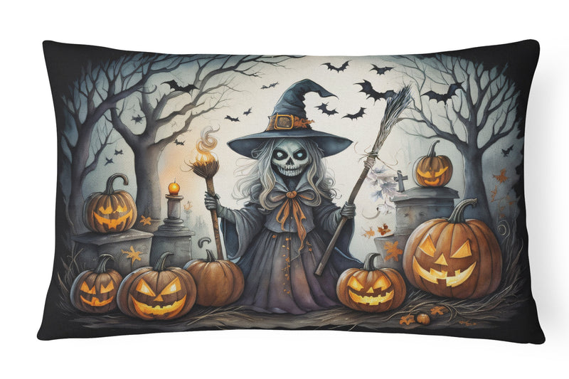 Witch Spooky Halloween Fabric Decorative Pillow