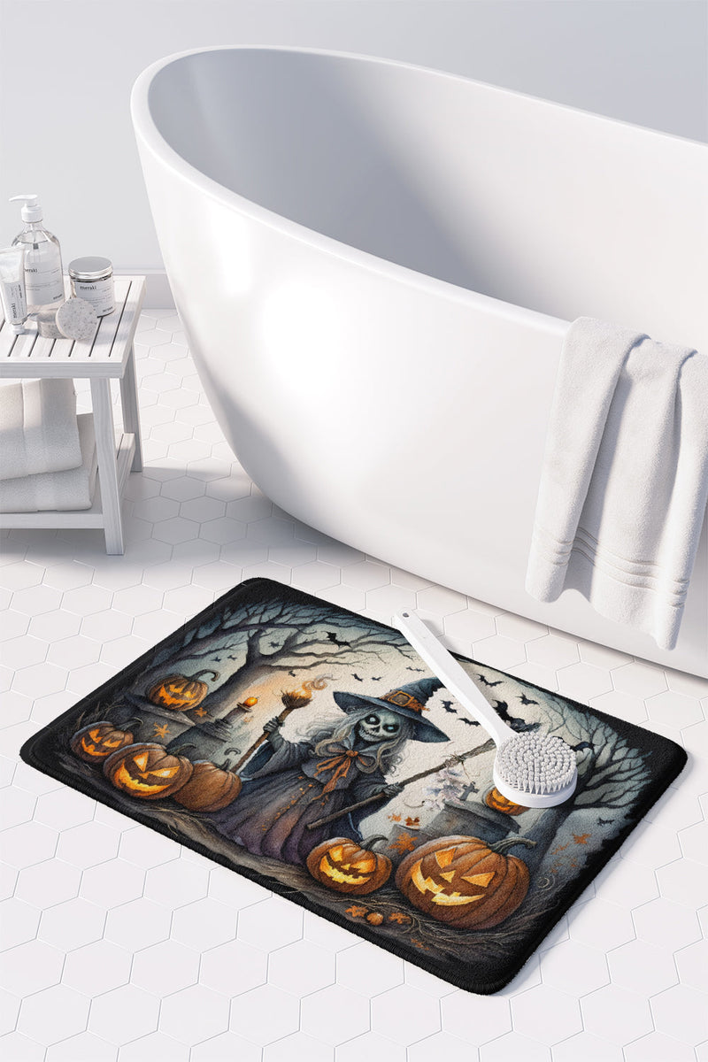 Witch Spooky Halloween Memory Foam Kitchen Mat
