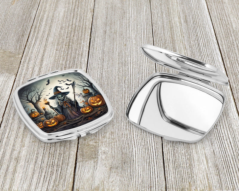 Witch Spooky Halloween Compact Mirror