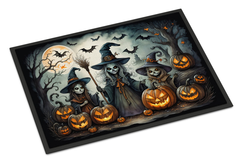 Witches Spooky Halloween Indoor or Outdoor Mat 24x36