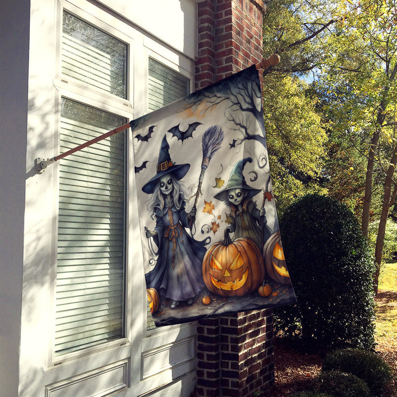 Witches Spooky Halloween House Flag