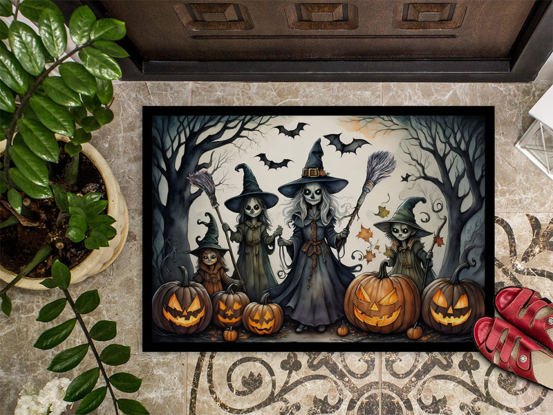 Witches Spooky Halloween Indoor or Outdoor Mat 24x36