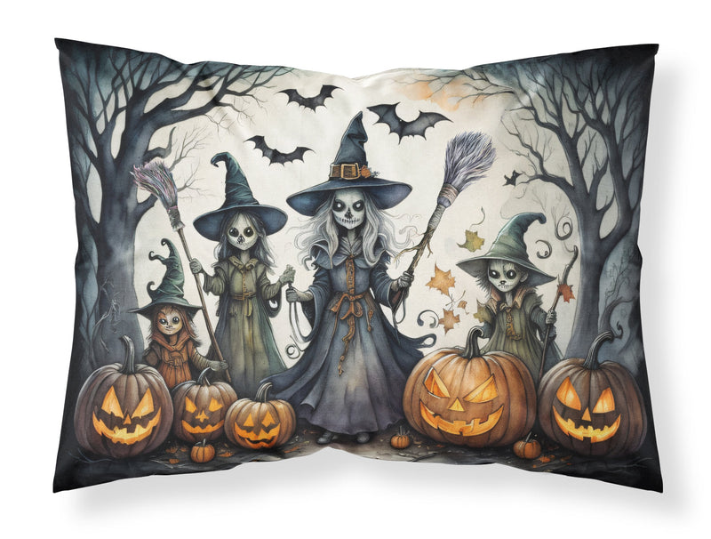 Witches Spooky Halloween Fabric Standard Pillowcase