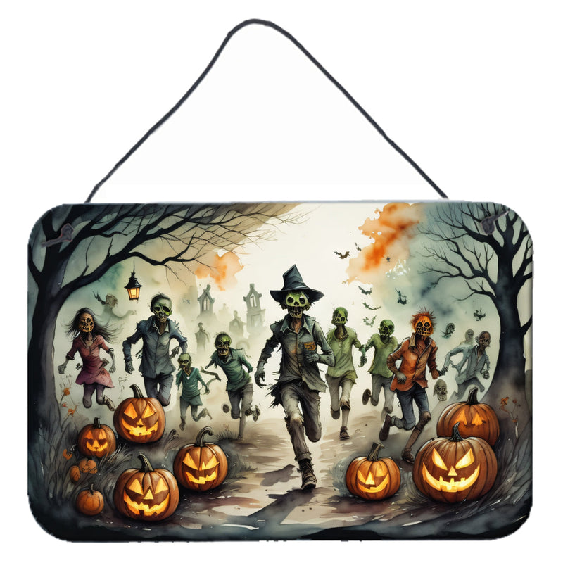 Zombies Spooky Halloween Wall or Door Hanging Prints