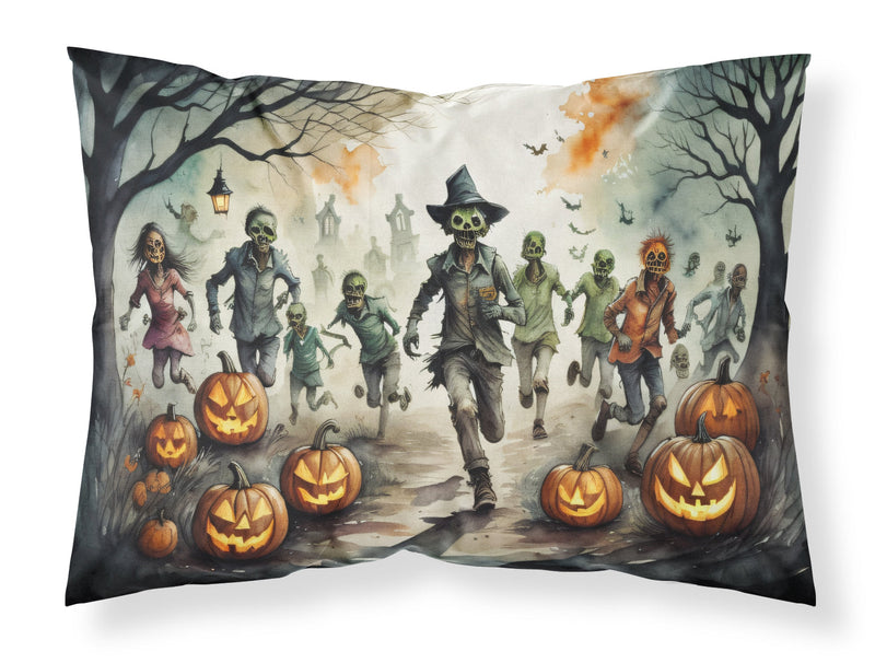 Zombies Spooky Halloween Fabric Standard Pillowcase