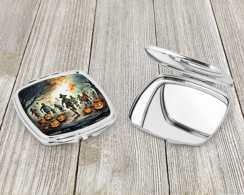 Zombies Spooky Halloween Compact Mirror