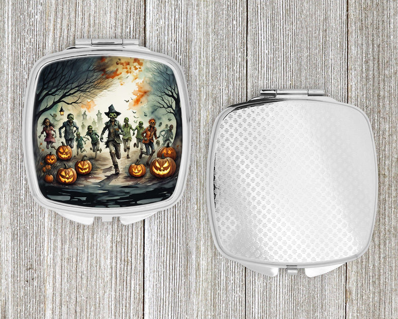 Zombies Spooky Halloween Compact Mirror