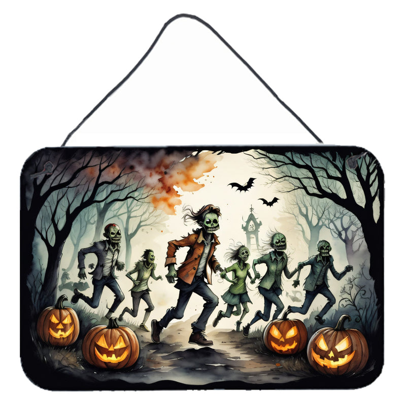 Zombies Spooky Halloween Wall or Door Hanging Prints